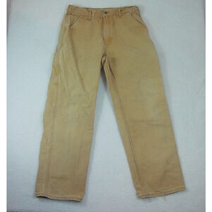 Vintage Carhartt Pants Mens 34 x 32 Brown Dungaree Fit Workwear Carpenter‎ USA